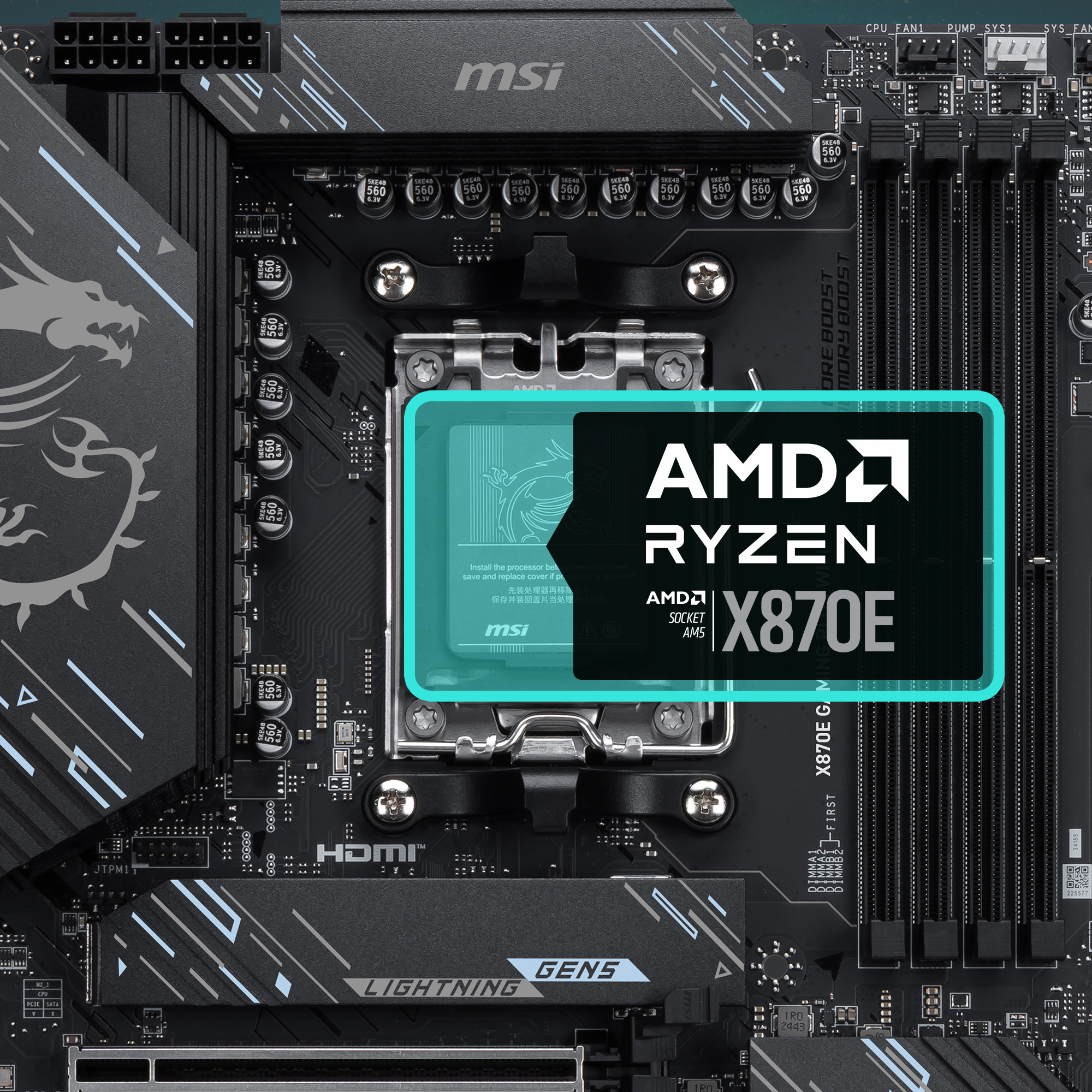 MSI X870E GAMING PLUS WIFI AM5 AMD X870E Motherboard